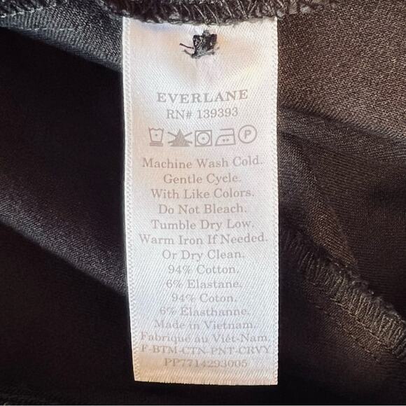 Everlane Women’s 18 Black High Rise Bi-Stretch Work Pant Stretch Ankle Size Zip - Picture 15 of 15